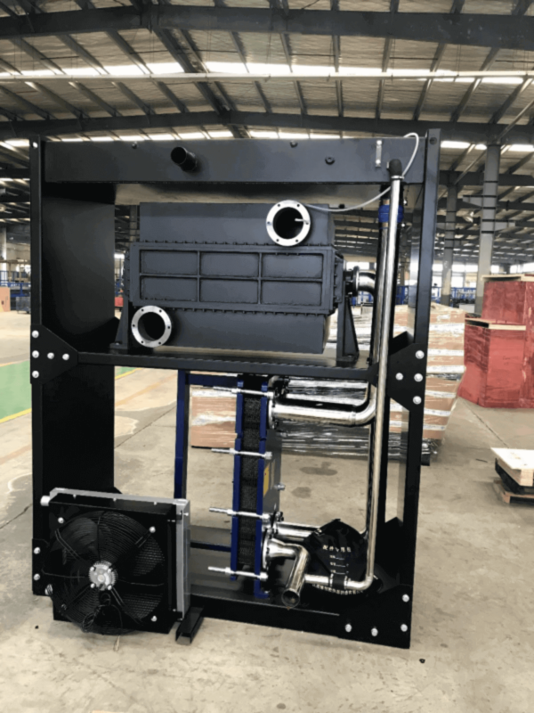 Remote plate heat exchanger cooling skid